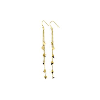 Banyan Jewellery Sapphire Rain Gold Drop Earrings