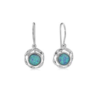 Banyan Jewellery Gara Blue Opal Drop Earrings