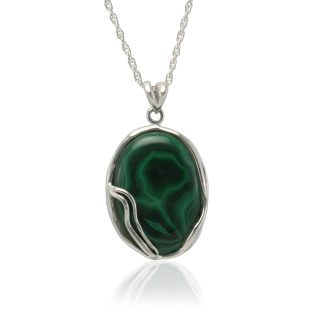 Banyan Jewellery Green Malachite Pendant