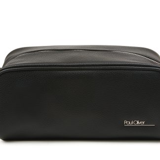Paul Oliver Black Luxury Wash Bag