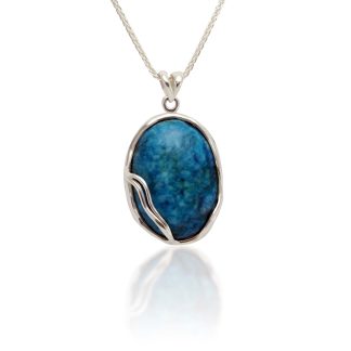 Banyan Jewellery Blue Lace Agate Pendant