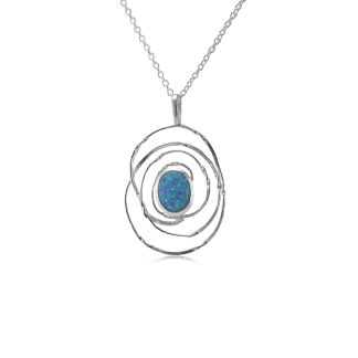 Banyan Jewellery Blue Opal Mesmerize Pendant