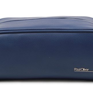 Paul Oliver Navy Luxury Wash Bag