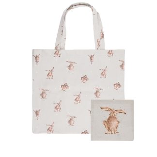 Wrendale Designs 'Hare-Brained' Hare Foldable Shopping Bag