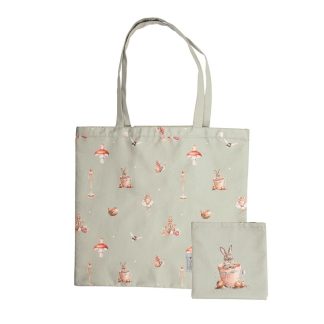 Wrendale Designs 'Garden Friends' Rabbit Foldable Shopping Bag