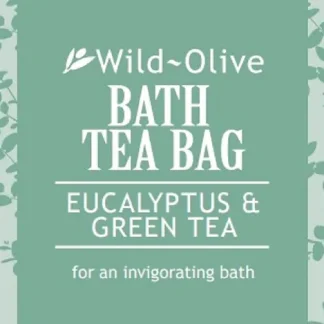 Wild Olive Bath Tea Bag - Eucalyptus and Green Tea