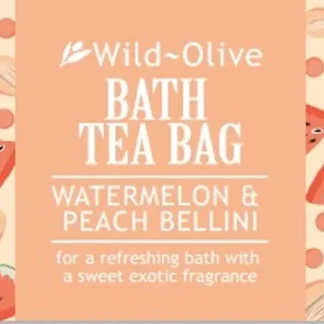 Wild Olive Bath Tea Bag - Watermelon and Peach Bellini