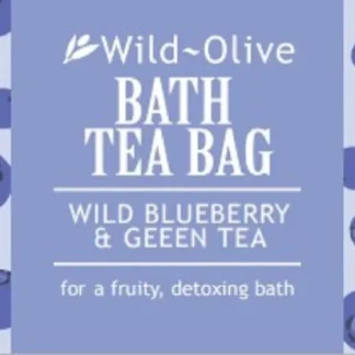Wild Olive Bath Tea Bag - Wild Blueberry and Green Tea