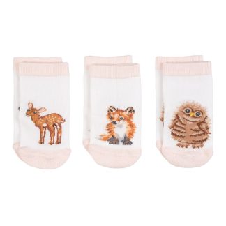 Wrendale Designs Little Wren 'Little Forest' Woodland Animal Baby Socks
