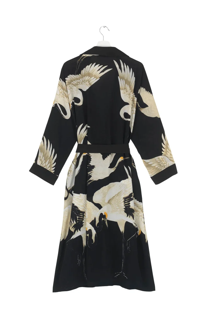 One Hundred Stars Stork Black Crepe Gown - Image 2