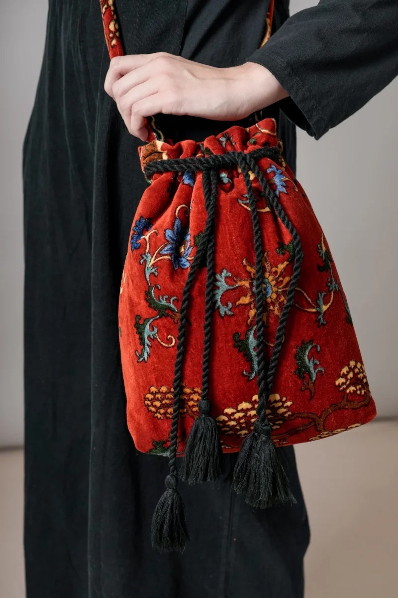 One Hundred Stars Dragon Rust Tassel Bag - Image 3