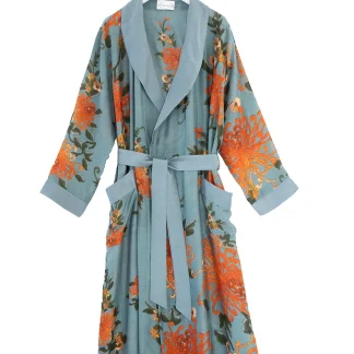 One Hundred Stars Chrysanthemum Grey Gown