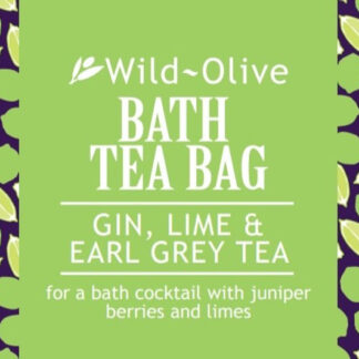 Wild Olive Bath Tea Bag - Gin, Lime & Earl Grey Tea
