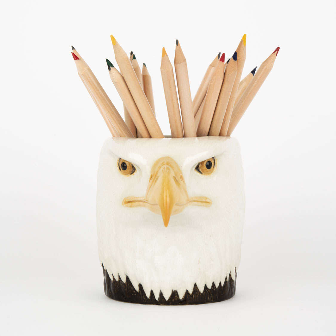 Quail Ceramics Bald Eagle Pencil Pot