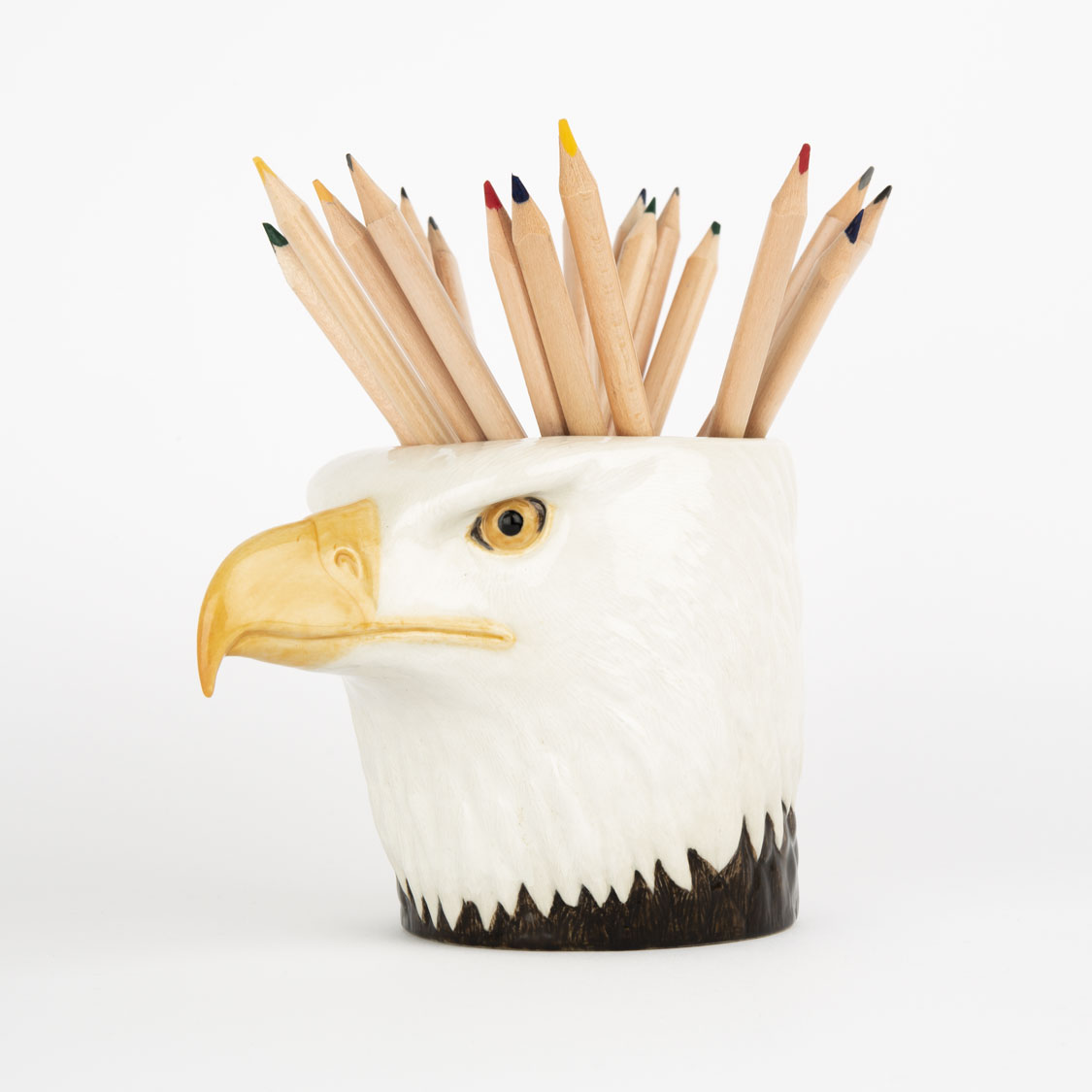Quail Ceramics Bald Eagle Pencil Pot