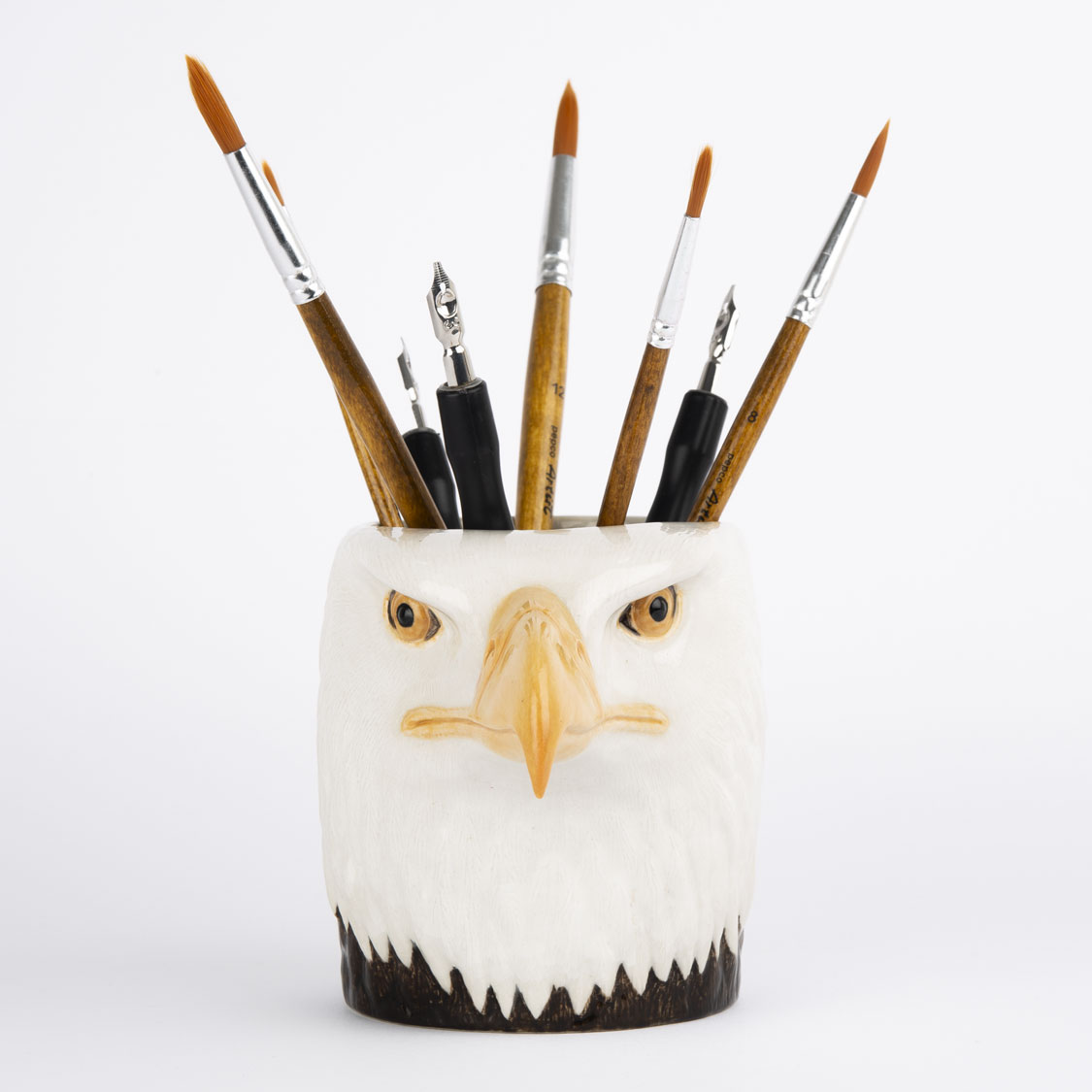 Quail Ceramics Bald Eagle Pencil Pot - Image 4