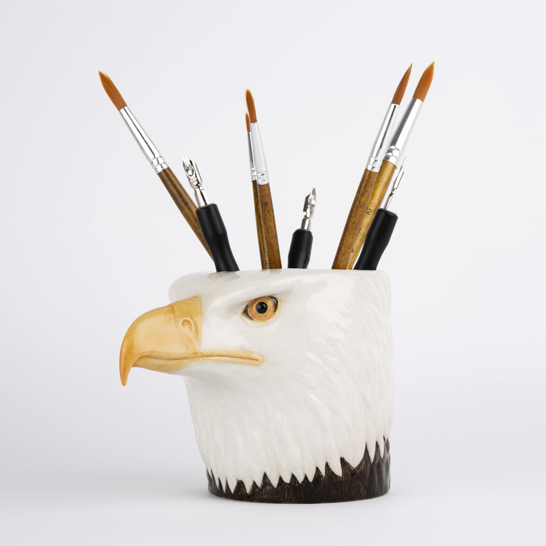 Quail Ceramics Bald Eagle Pencil Pot - Image 3