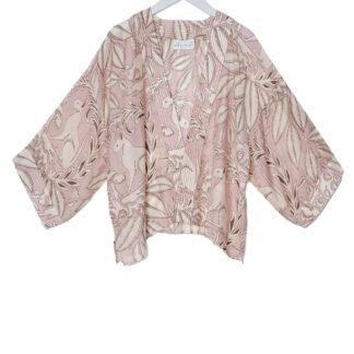 One Hundred Stars Sphinx Pink Kimono
