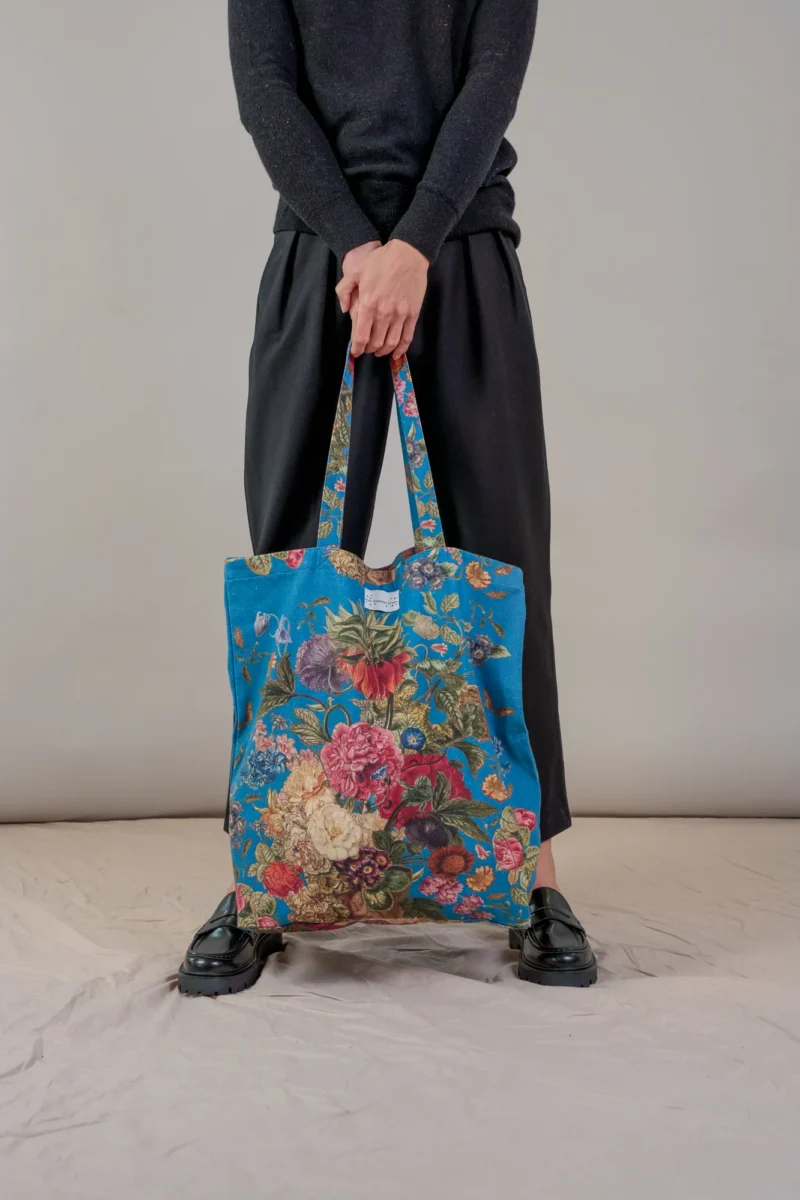 One Hundred Stars Primula Teal Canvas Bag - Image 3