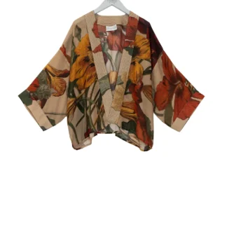 One Hundred Stars Nasturtium Fawn Kimono