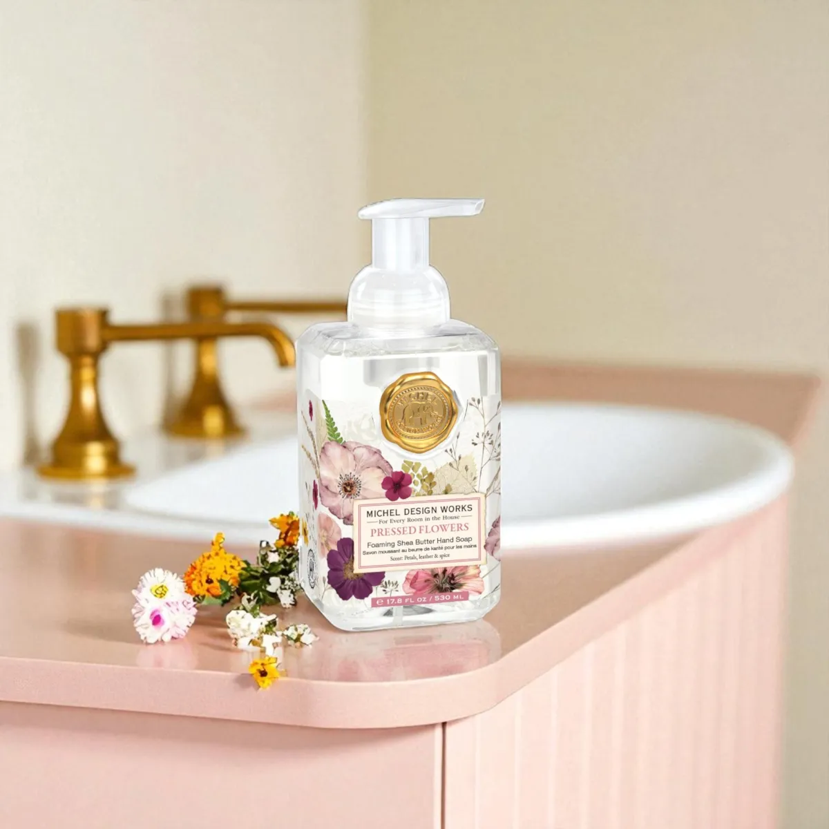 Michel Design Works Pressed Flowers Foaming Hand Soap - Image 2