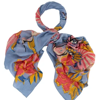 One Hundred Stars Crane Periwinkle Scarf