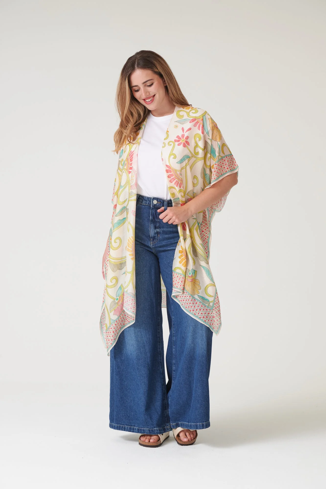 One Hundred Stars Giant Kantha Lime Throwover - Image 3