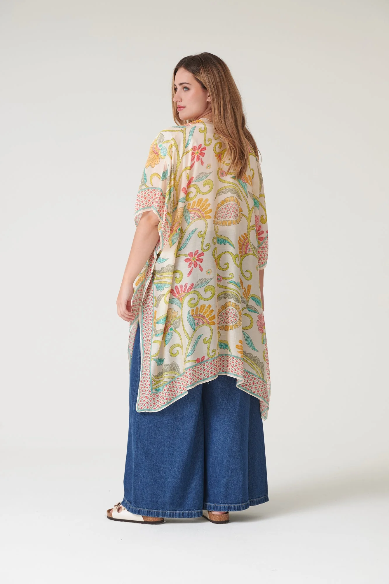 One Hundred Stars Giant Kantha Lime Throwover