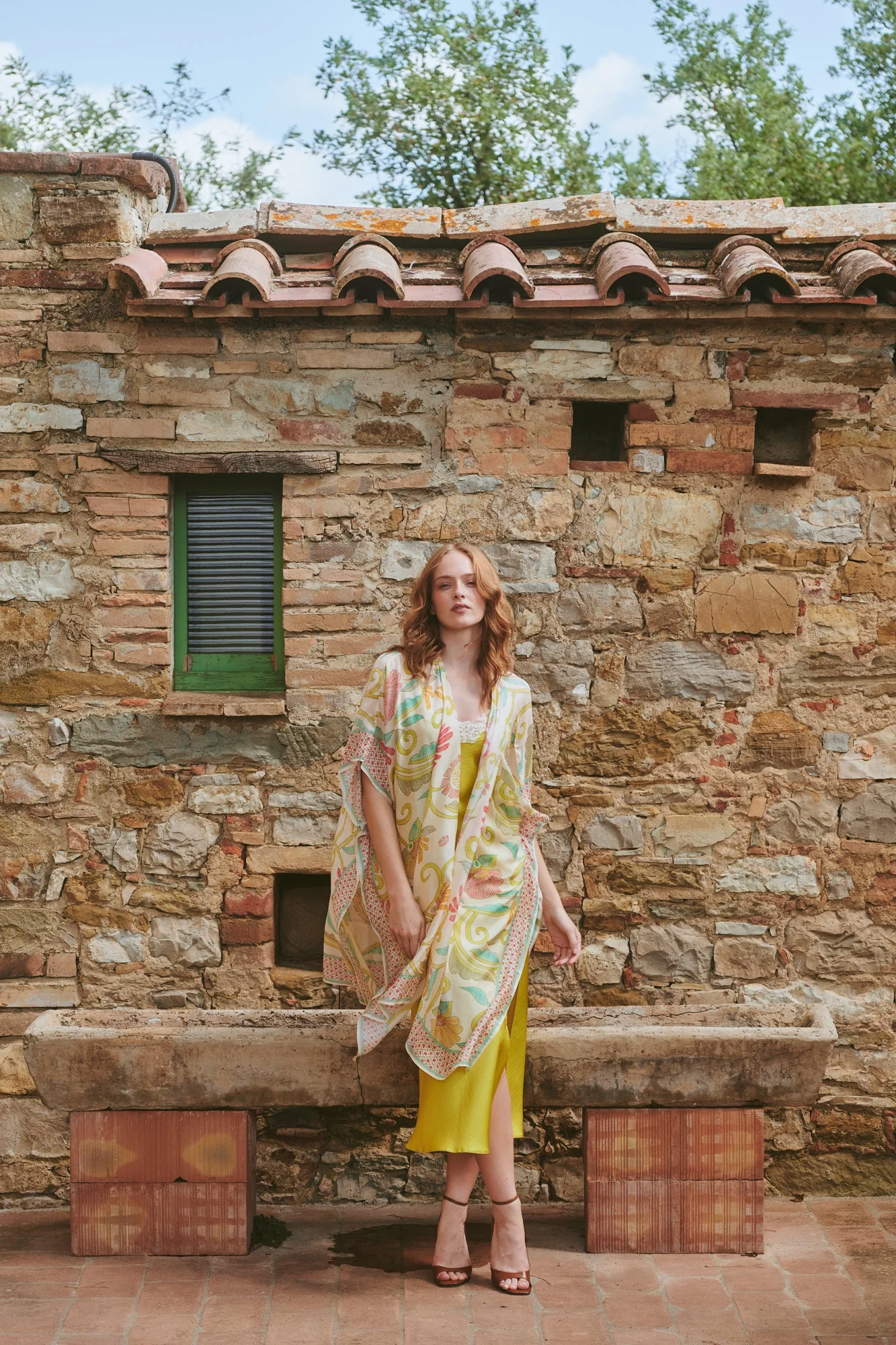 One Hundred Stars Giant Kantha Lime Throwover - Image 6