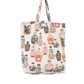 One Hundred Stars Perfume Bottles Blush Canvas Bag