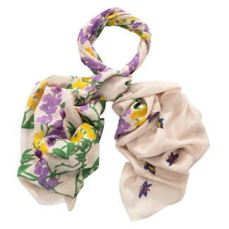 One Hundred Stars Wisteria Lilac Scarf