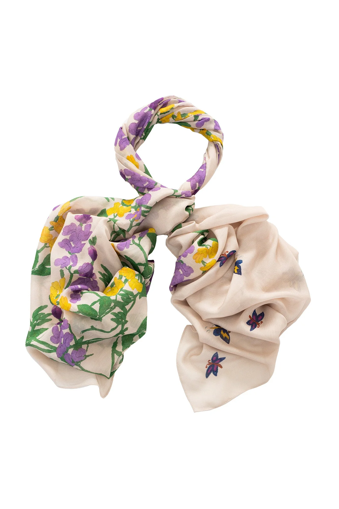 One Hundred Stars Wisteria Lilac Scarf