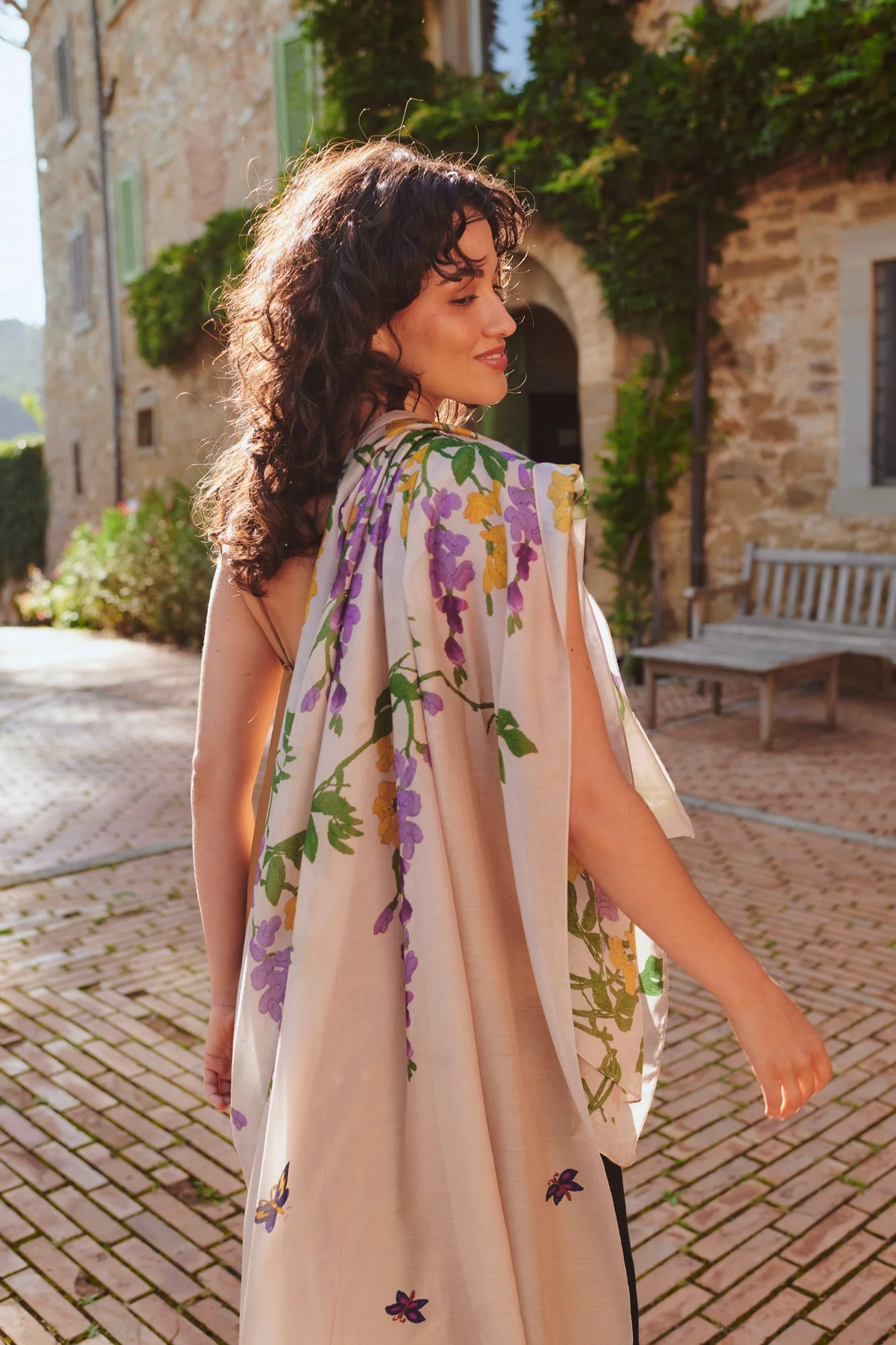 One Hundred Stars Wisteria Lilac Scarf