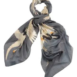 One Hundred Stars Stork Slate Scarf