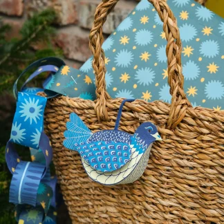 East End Press - Dove Screen-Printed Decoration