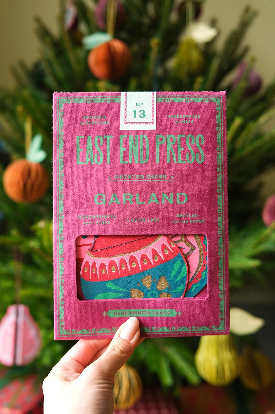 East End Press - Baubles Sewn Garland