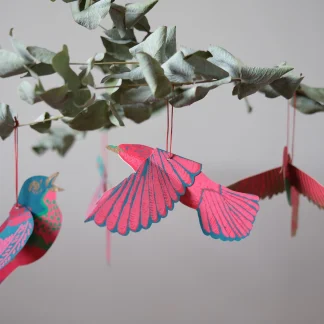 East End Press - Party Birds Paper Ornaments