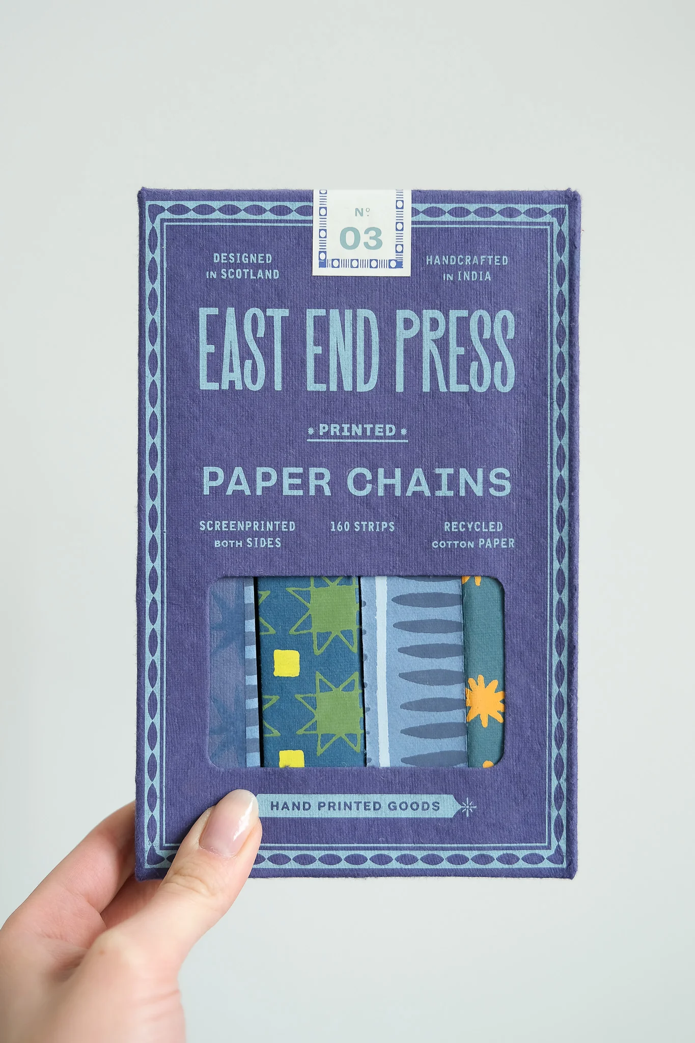 East End Press - Blue Paper Chain