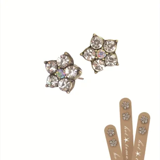 Hot Tomato - Five Petal Floral Studs