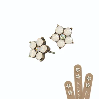 Hot Tomato - Five Petal Floral Studs