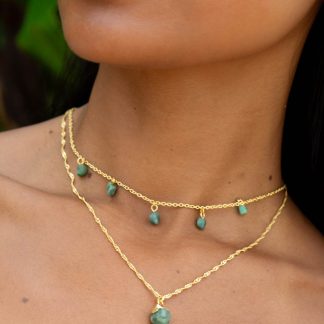 MOHICA EMERALD CHOKER