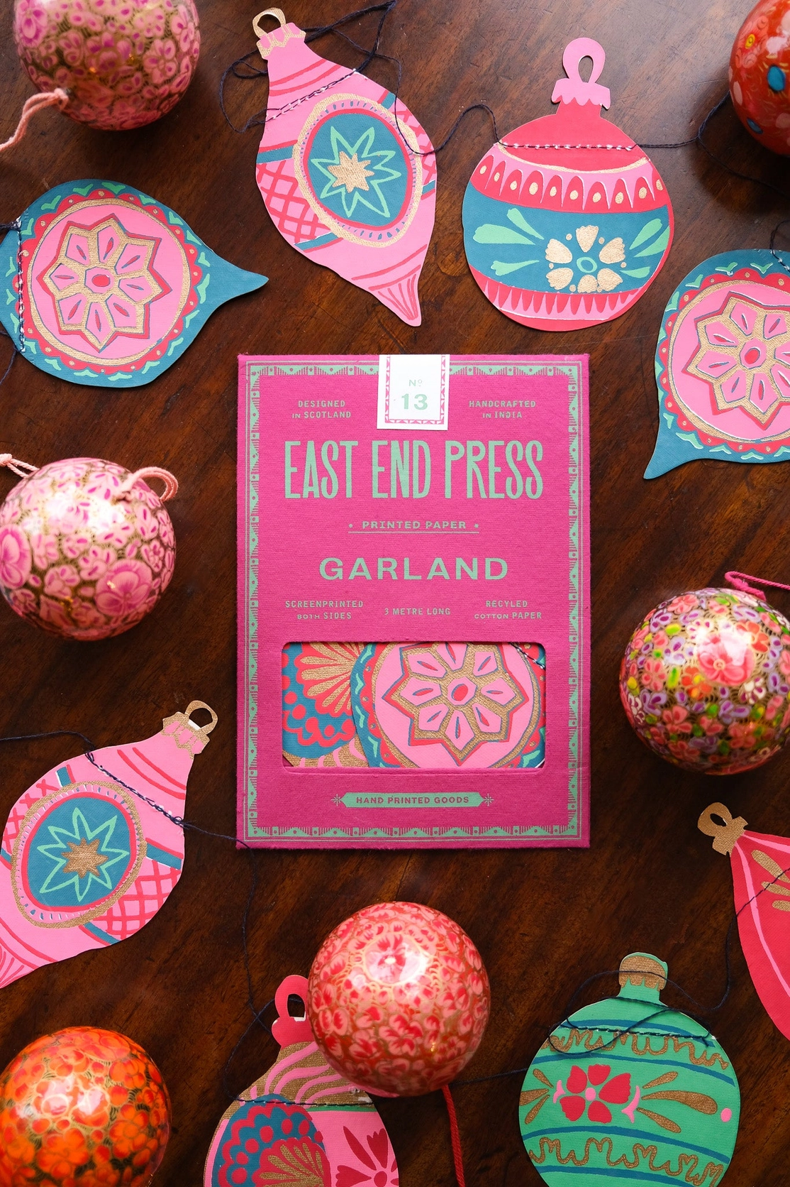 East End Press - Baubles Sewn Garland