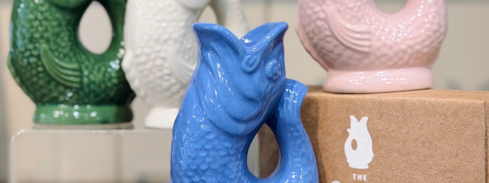The Original Gluggle Jug Mini - Sea Blue