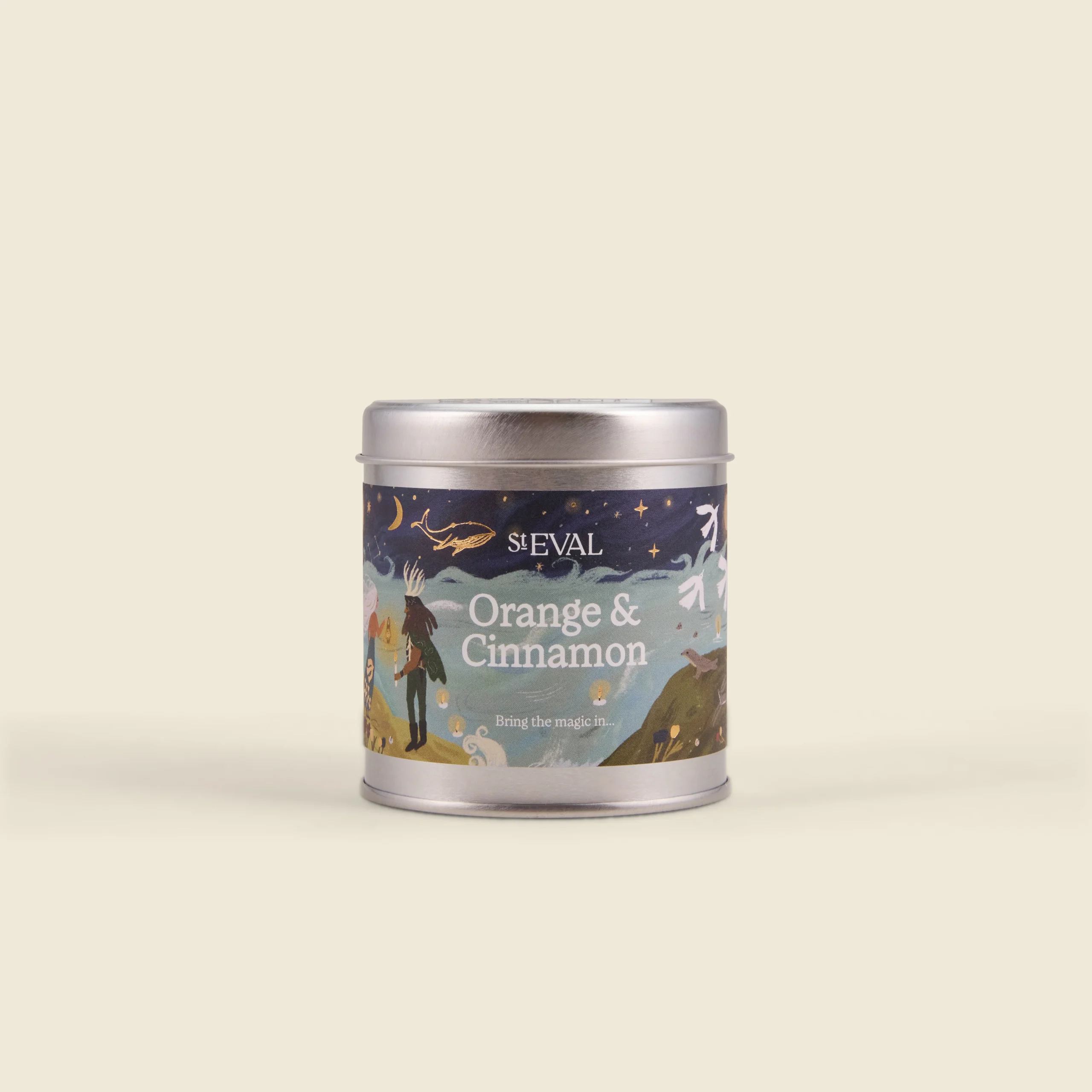 St Eval Orange & Cinnamon Scented Tin Candle