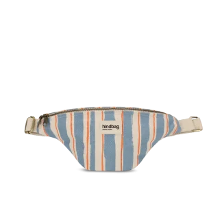 Hindbag Olivia Bum Bag ~ Orange & Blue Stripes