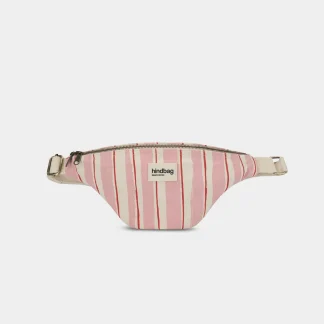 Hindbag Olivia Bum Bag ~ Red and Pink Stripes