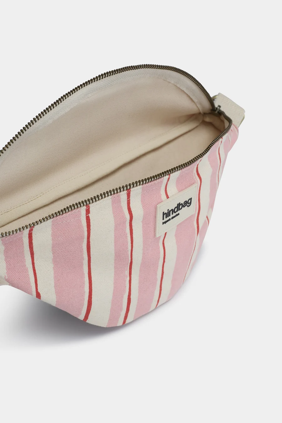 Hindbag Bum Bag ~ Olivia Red and Pink Stripes