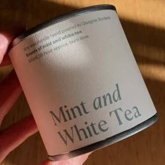Lovat Press ~ Mint & White Tea Candle