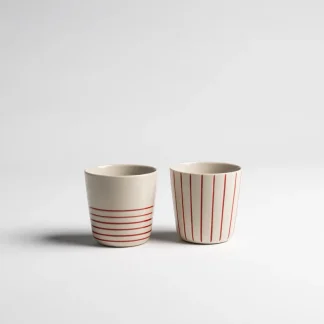 Kindred Mugs ~ Sorrel Beaker Small Brushed Earth Red